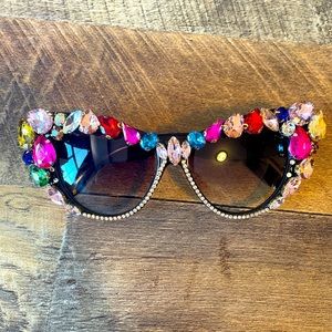 Bejeweled Cat Eye Sunglasses